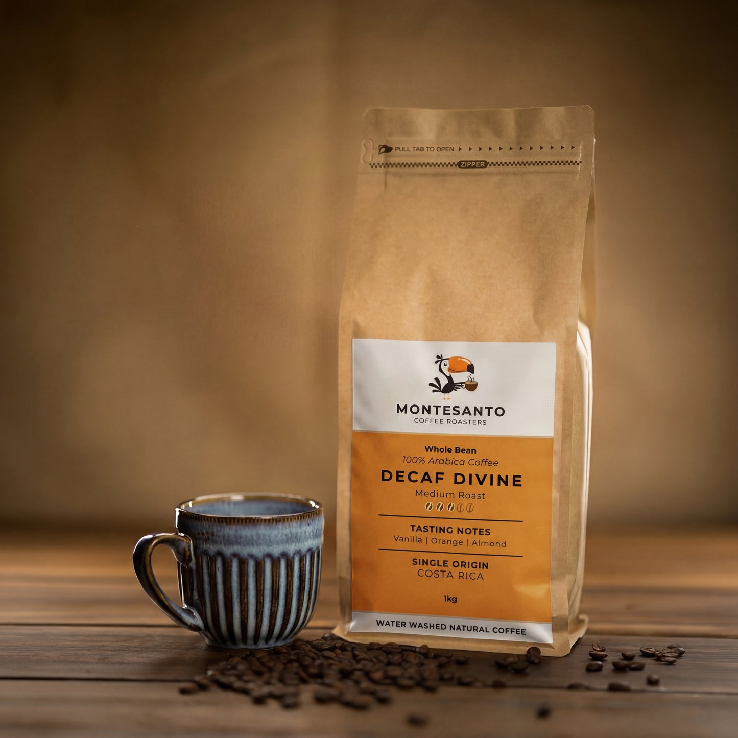 Organic Swiss Water Decaf Coffee Beans 1kg